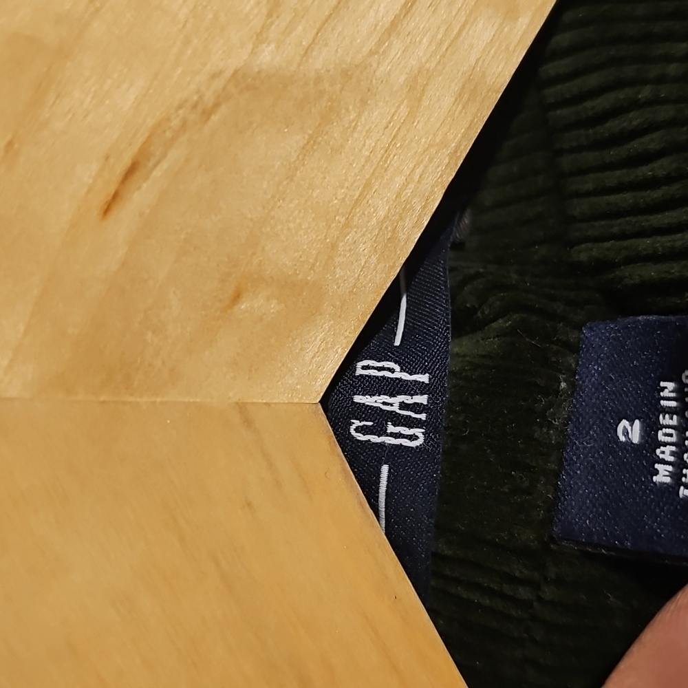 GAP Dark Green Corduroy Blazer β Size 2 - Picture 2 of 5